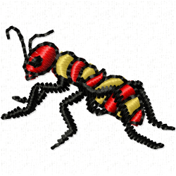 Insectes Embroidery Design 1
